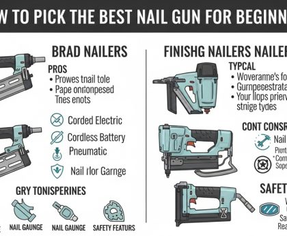 Beginner using cordless brad nail gun for DIY woodworking